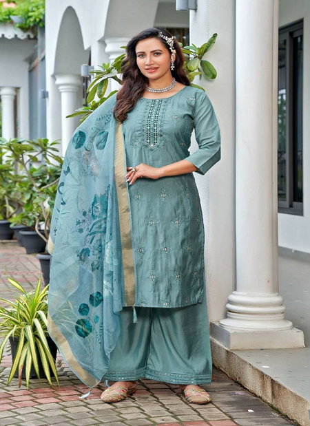Naisha K 275 Vol 3 Cotton Embroidered Kurti With Bottom Dupatta Wholesale Market In Surat